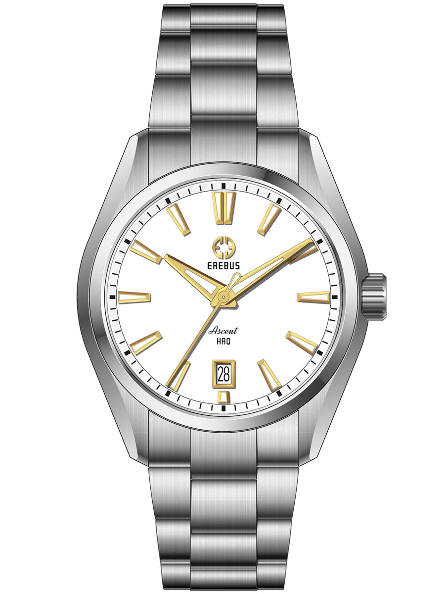 エープラス ASCENT HAQ 39 White Gilt – EREBUS WATCH