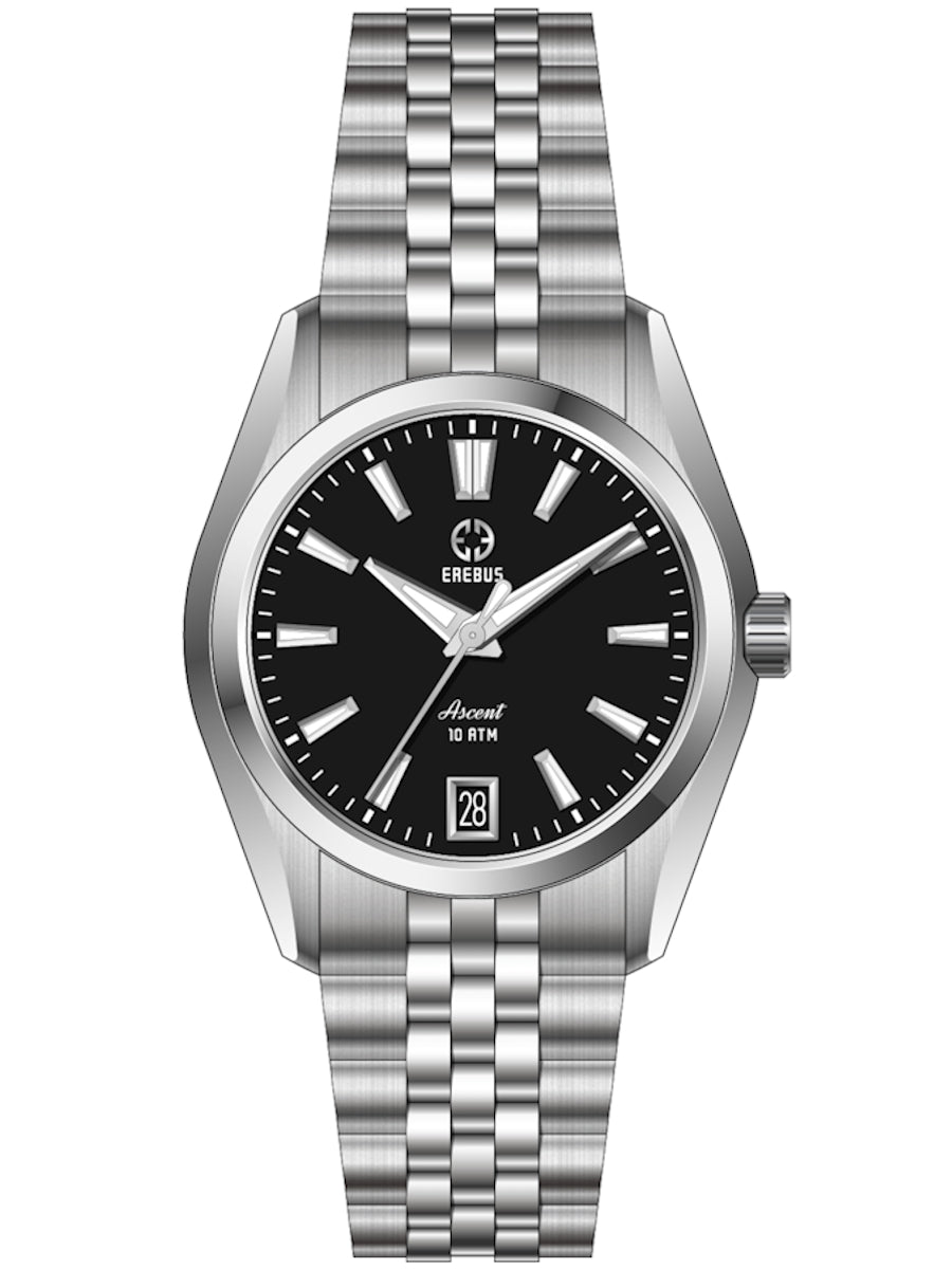 ASCENT 34 Black Enamel – EREBUS WATCH