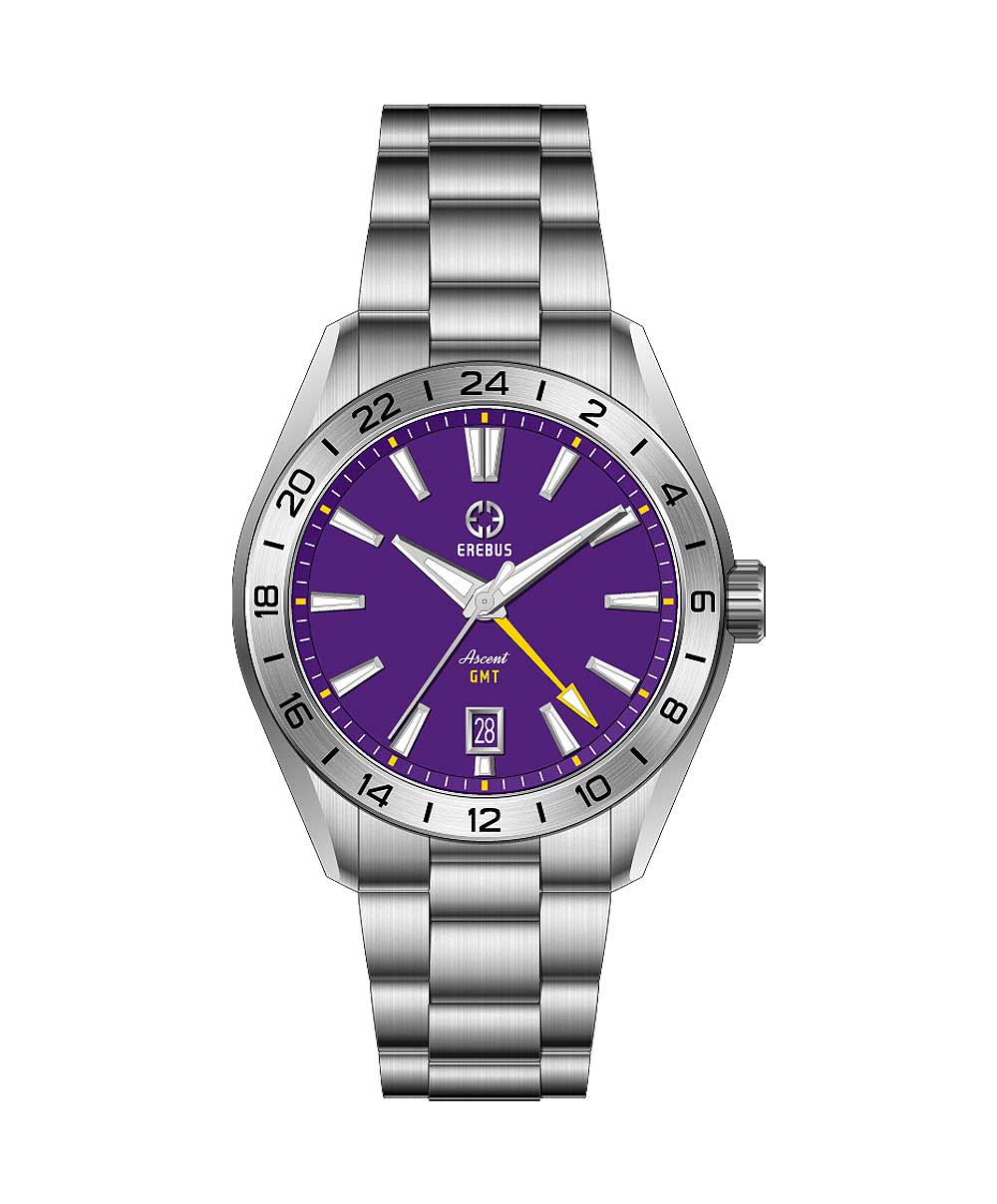 ASCENT 40 GMT Purple – EREBUS WATCH