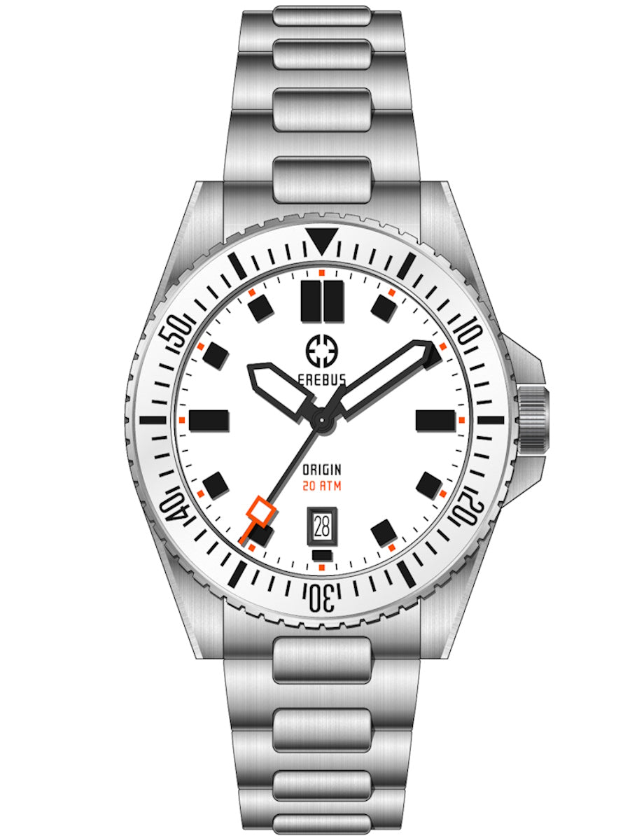 ORIGIN 40 White – EREBUS WATCH
