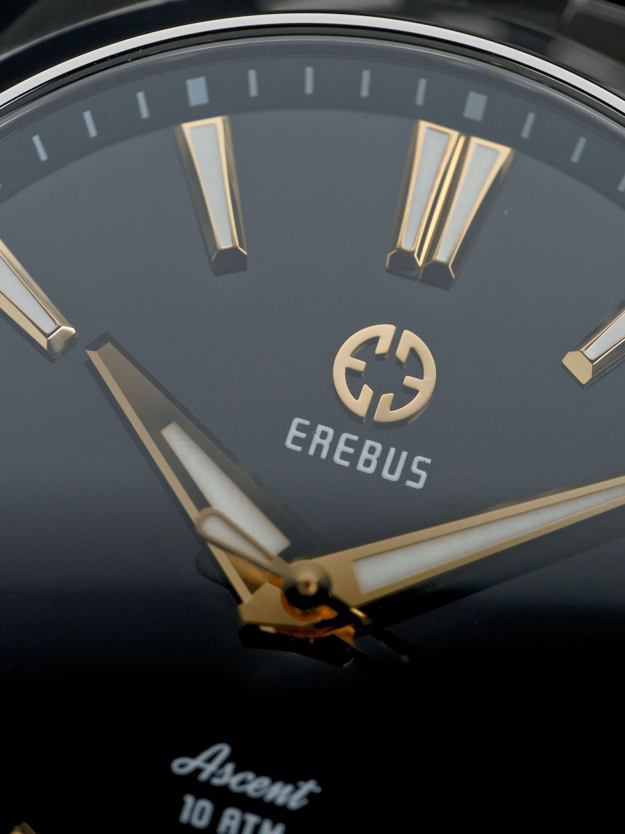 ASCENT 41 Black Gilt – EREBUS WATCH