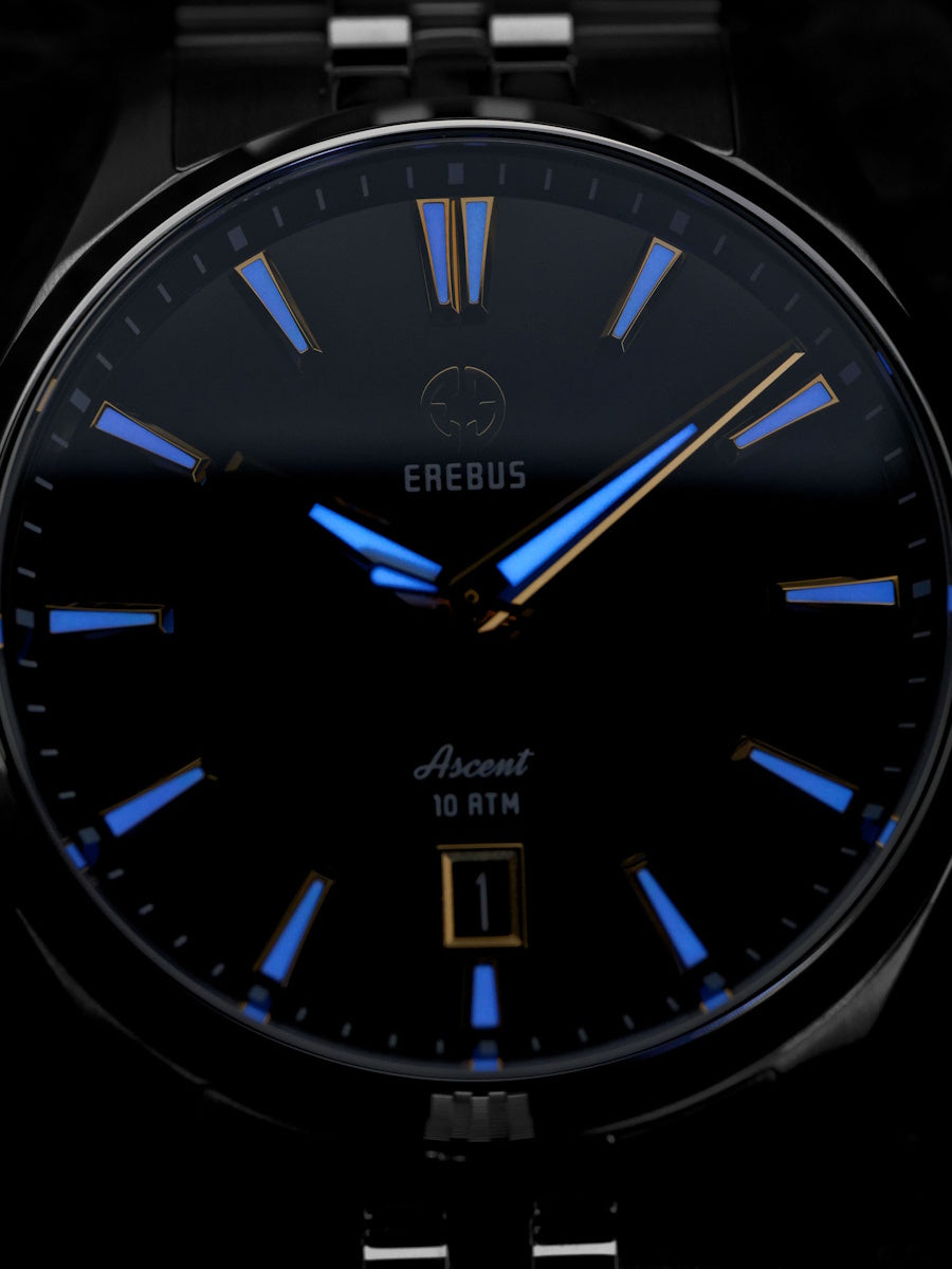 ASCENT 41 Black Gilt – EREBUS WATCH