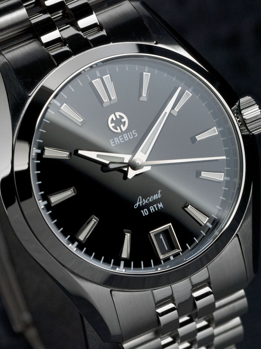 ASCENT 34 Black Enamel – EREBUS WATCH