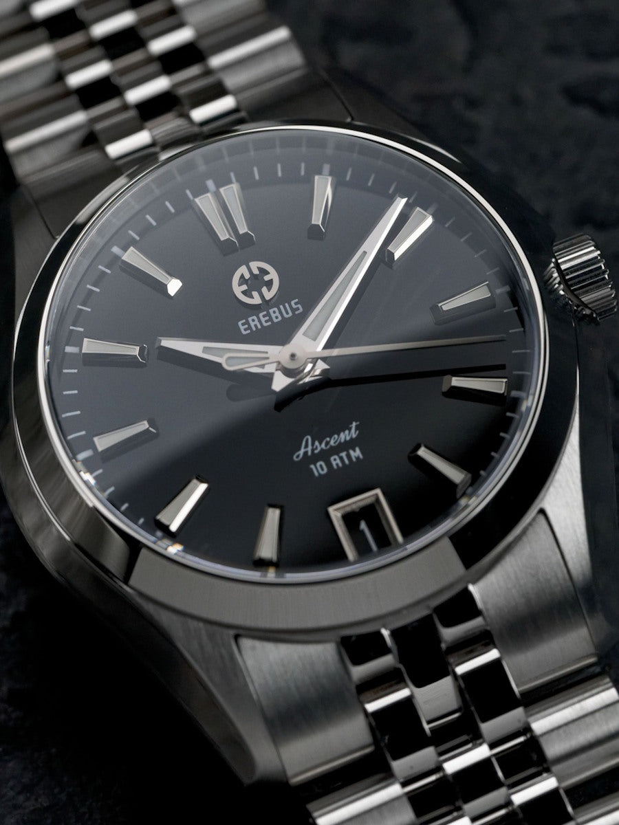 ASCENT 34 Black Enamel – EREBUS WATCH