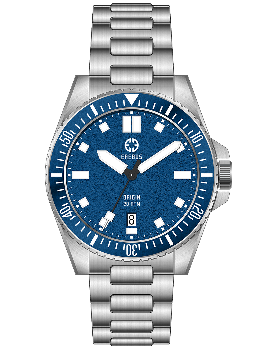 EREBUS ORIGIN GMT 腕時計 青黒