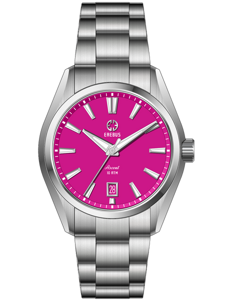 ASCENT 39 Pink Enamel – EREBUS WATCH