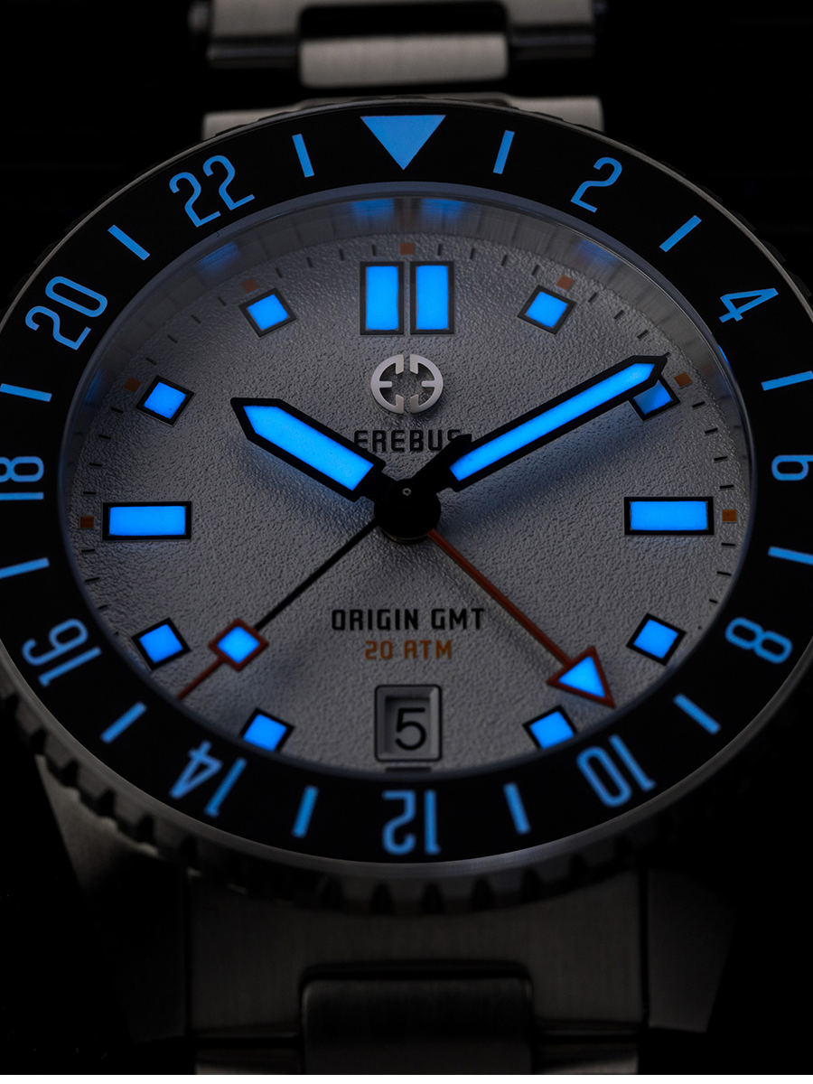 EREBUS ORIGIN GMT 腕時計 青黒