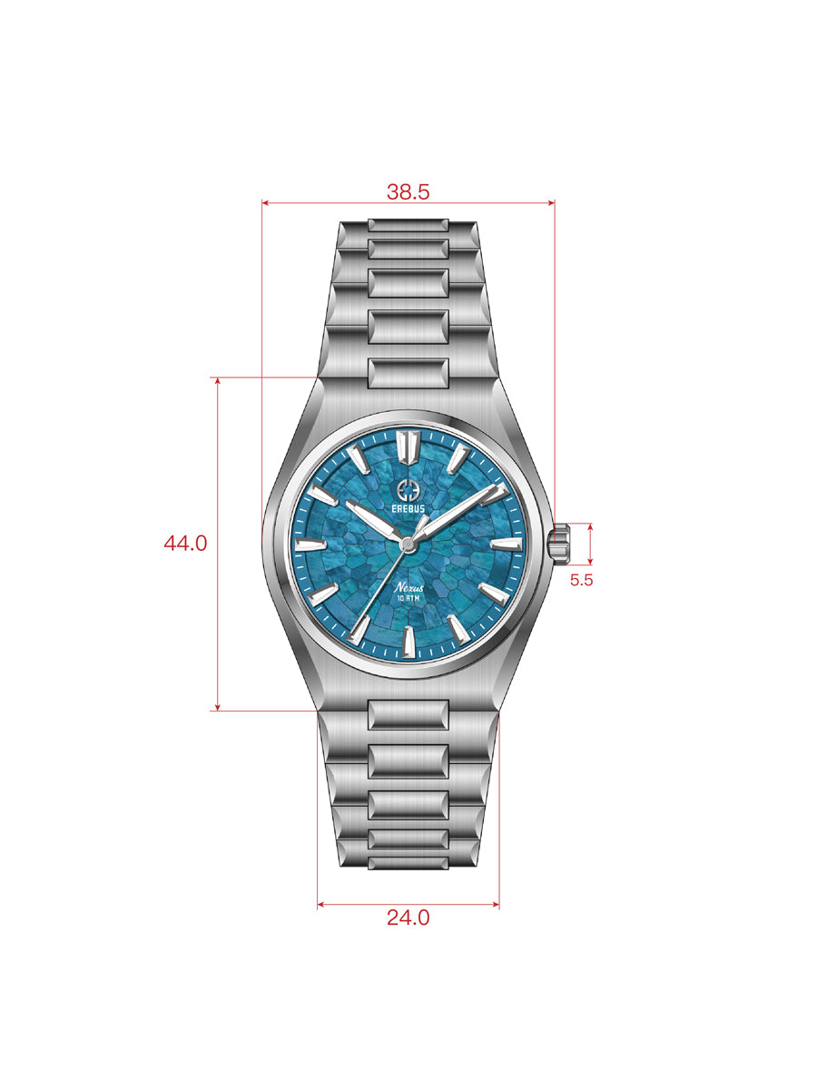 R JEWEL＊です。 Nexus Blue Mosaic Mother of Pearl – EREBUS WATCH