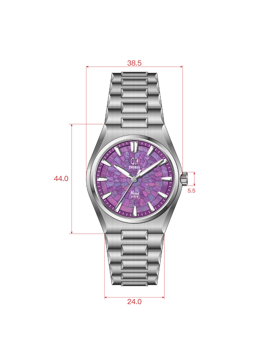 Nexus Purple Mosaic Mother of Pearl – EREBUS WATCH