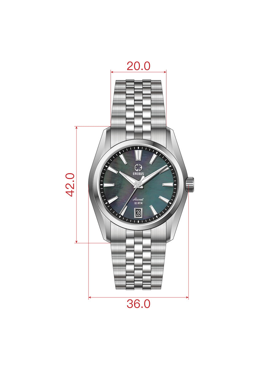 ASCENT 36 Black Mother of Pearl – EREBUS WATCH