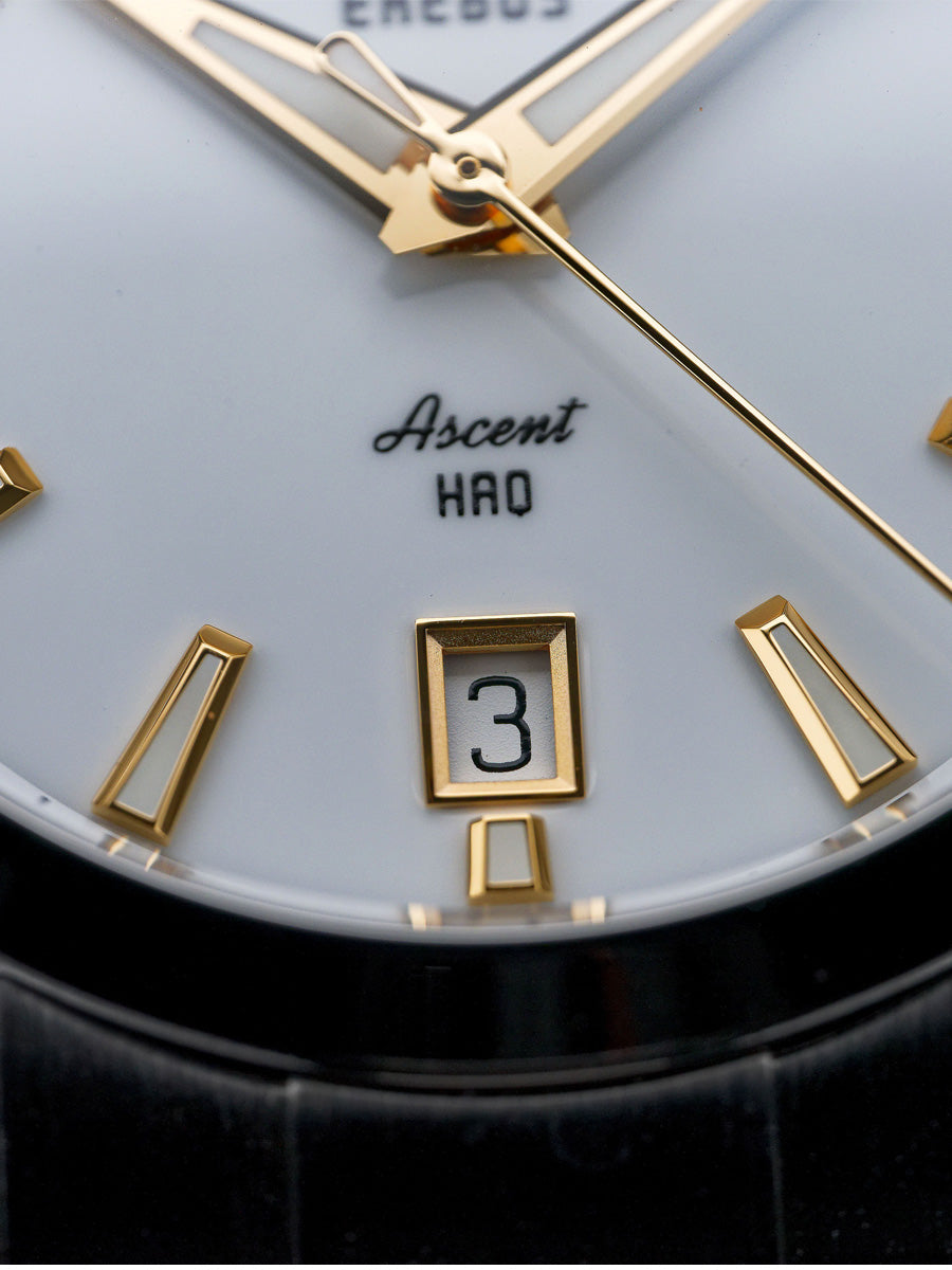 ASCENT HAQ 39 White Gilt – EREBUS WATCH