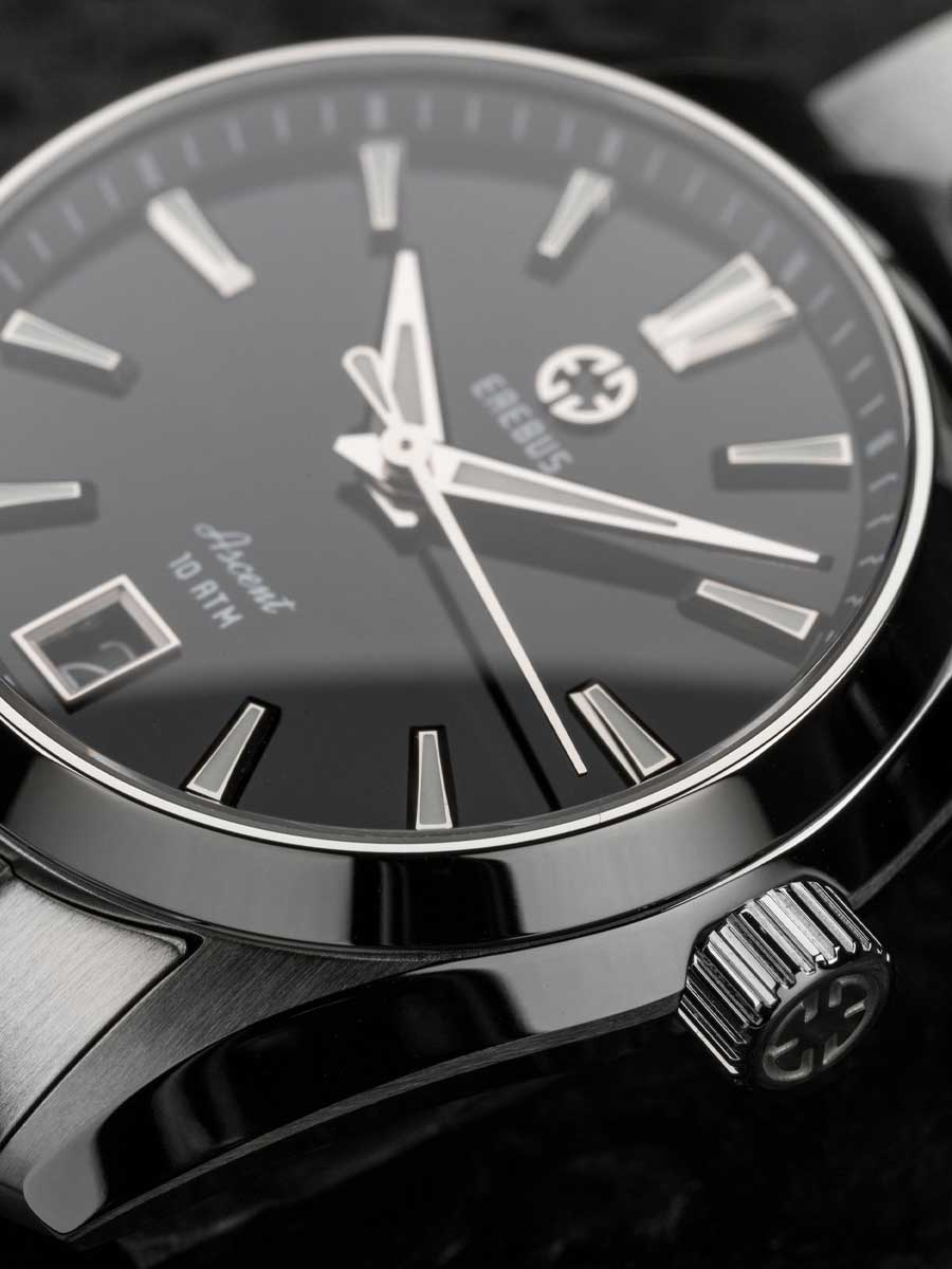 EREBUS Ascent 36mm エナメルブラック ASCENT 36 Black Enamel – EREBUS WATCH