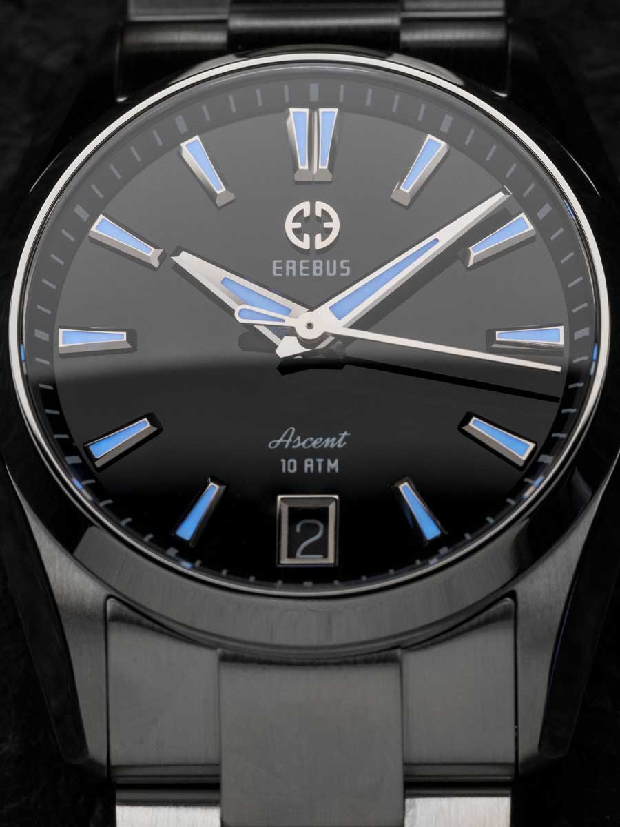 EREBUS Ascent 36mm エナメルブラック ASCENT 36 Black Enamel – EREBUS WATCH