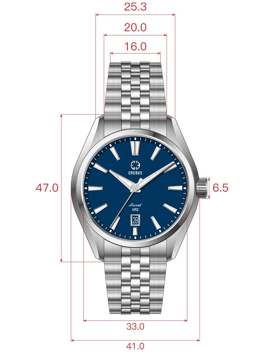 ASCENT HAQ 41 Blue Enamel – EREBUS WATCH