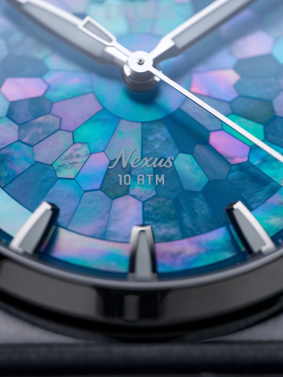 Nexus Blue Mosaic Mother of Pearl – EREBUS WATCH