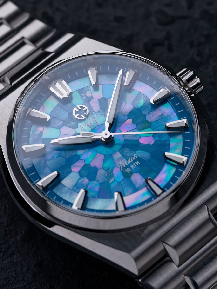 Nexus Blue Mosaic Mother of Pearl – EREBUS WATCH