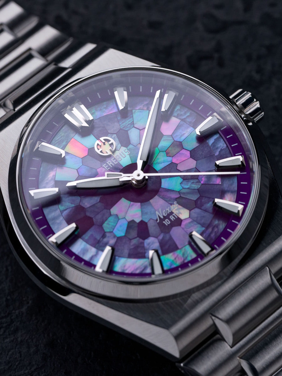 Nexus Purple Mosaic Mother of Pearl – EREBUS WATCH